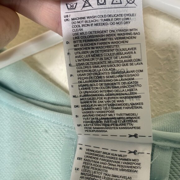 Adidas Womens Mint Green Full-Zip Jacket L/G Lightweight Casual Sweatshirt - Picture 3 of 12